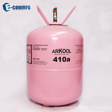 Refrigerante R410A Peso líquido de gás 11,3 kg cilindro de aço com 99,99% de alta pureza